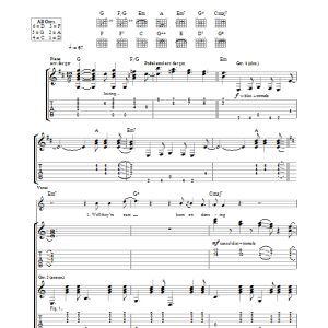 The Thrills Hollywood Kids Musik Noten - Guitar Tab - 25014-0