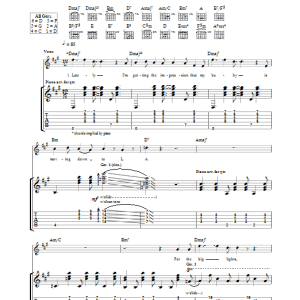 The Thrills Plans Musik Noten - Guitar Tab - 28920-0