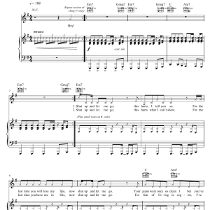 The Ting Tings Shut Up And Let Me Go Musik Noten - Piano, Vocal & Guitar Chords - 67642-0