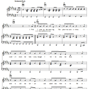 The Traveling Wilburys Cool Dry Place Musik Noten - Piano, Vocal & Guitar Chords - 62769-0