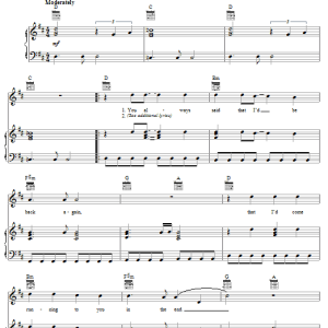The Traveling Wilburys Not Alone Any More Musik Noten - Piano, Vocal & Guitar Chords - 62740-0