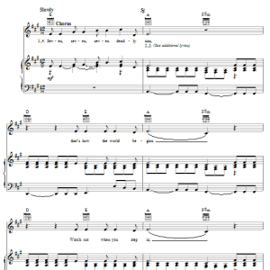 The Traveling Wilburys Seven Deadly Sins Musik Noten - Piano, Vocal & Guitar Chords - 62747-0