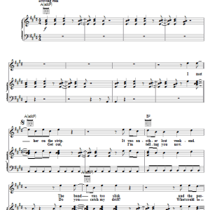 The Tubes Talk To Ya Later Musik Noten - Piano, Vocal & Guitar Chords - 18192-0