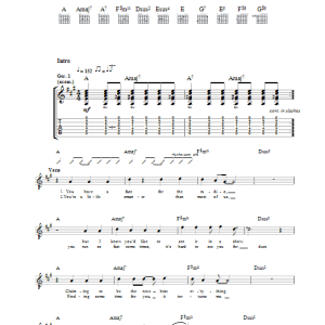 The View Face For The Radio Musik Noten - Guitar Tab - 37885-0