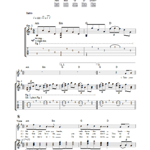 The View Streetlights Musik Noten - Guitar Tab - 37888-0