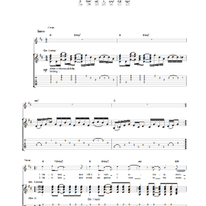 The Vines Mary Jane Musik Noten - Guitar Tab - 23005-0