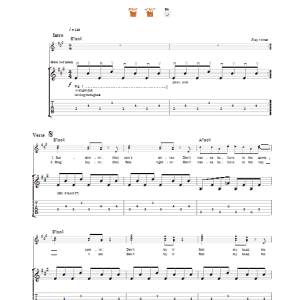 The Vines Sunshinin' Musik Noten - Guitar Tab - 23007-0