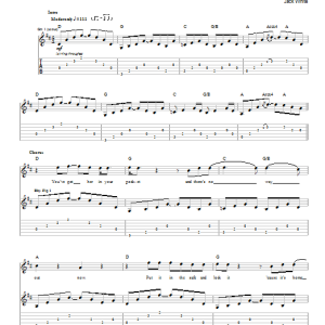 The White Stripes You've Got Her In Your Pocket Musik Noten - Guitar Tab - 91648-0