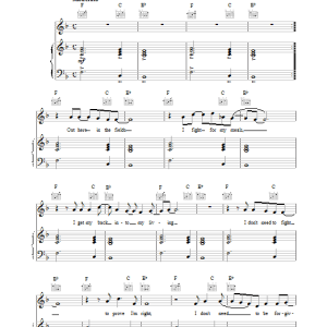 The Who Baba O'Reilly Musik Noten - Piano, Vocal & Guitar Chords - 18005-0