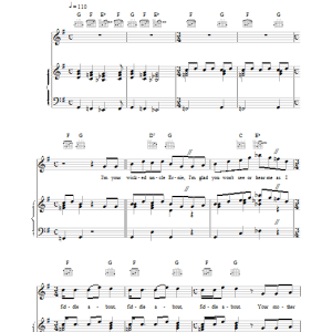 The Who Fiddle About Musik Noten - Piano, Vocal & Guitar Chords - 15784-0