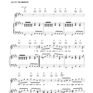 The Who Go To The Mirror Musik Noten - Piano, Vocal & Guitar Chords - 15785-0