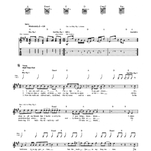 The Who However Much I Booze Musik Noten - Guitar Tab - 165180-0