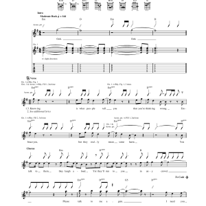 The Who I Need You Musik Noten - Guitar Tab - 165505-0