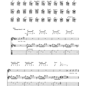 The Who Our Love Was, Is Musik Noten - Guitar Tab - 165273-0