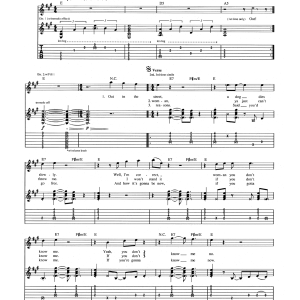 The Who Out In The Street Musik Noten - Guitar Tab - 165235-0