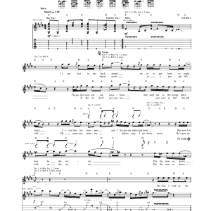 The Who Put The Money Down Musik Noten - Guitar Tab - 165552-0