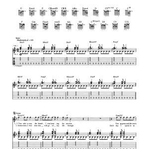 The Who Sunrise Musik Noten - Guitar Tab - 165191-0