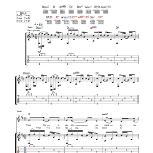 The Who You Stand By Me Musik Noten - Guitar Tab - 37573-0