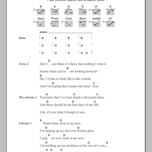 The Wonder Stuff The Size Of A Cow Musik Noten - Guitar Chords/Lyrics - 107941-0