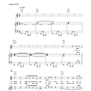 Thom Yorke And It Rained All Night Musik Noten - Piano, Vocal & Guitar Chords - 35819-0