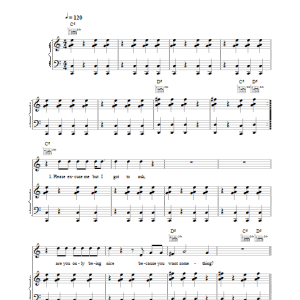 Thom Yorke The Eraser Musik Noten - Piano, Vocal & Guitar Chords - 35800-0