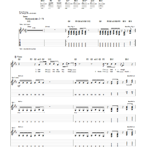 Three Days Grace Bitter Taste Musik Noten - Guitar Tab - 75969-0