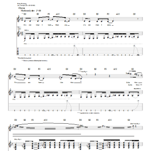 Three Days Grace Born Like This Musik Noten - Guitar Tab - 26850-0