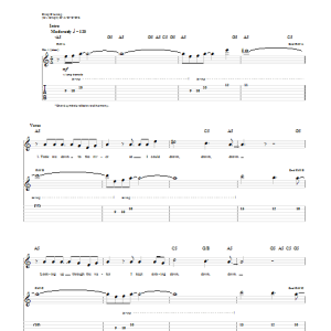 Three Days Grace Goin' Down Musik Noten - Guitar Tab - 75972-0