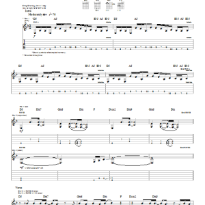Three Days Grace Overrated Musik Noten - Guitar Tab - 26855-0