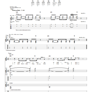 Three Days Grace Scared Musik Noten - Guitar Tab - 26860-0