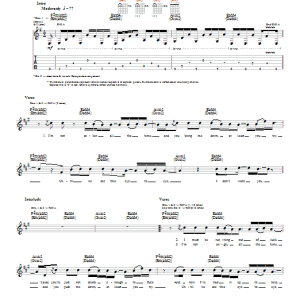 Three Days Grace Wake Up Musik Noten - Guitar Tab - 26858-0