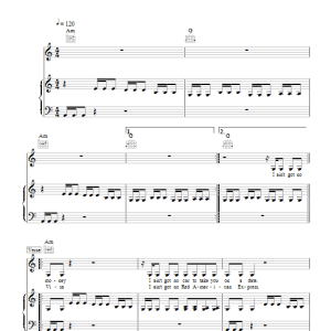 Timbaland The Way I Are Musik Noten - Piano, Vocal & Guitar Chords - 43923-0