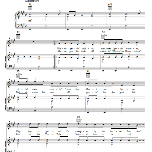 Toby Keith American Ride Musik Noten - Piano, Vocal & Guitar Chords - 71952-0