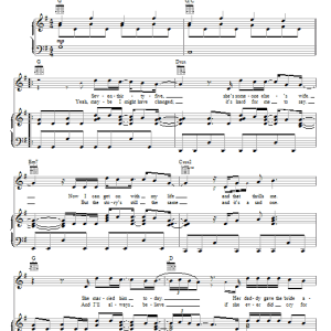 Toby Keith She Never Cried In Front Of Me Musik Noten - Piano, Vocal & Guitar Chords - 65991-0