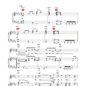Tom Jones Thunderball Musik Noten - Piano, Vocal & Guitar Chords - 15533-0