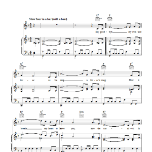 Tom Springfield The Carnival Is Over Musik Noten - Piano, Vocal & Guitar Chords - 41665-0
