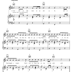 Tom Waits Cold Cold Ground Musik Noten - Piano, Vocal & Guitar Chords - 45688-0