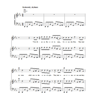 Tom Waits Eyeball Kid Musik Noten - Piano, Vocal & Guitar Chords - 18558-0