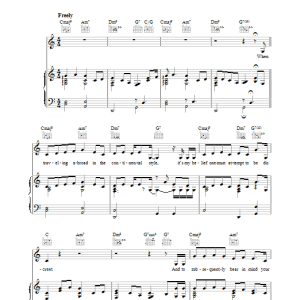Tom Waits Foreign Affair Musik Noten - Piano, Vocal & Guitar Chords - 39451-0