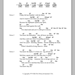 Tom Waits Fumblin' With The Blues Musik Noten - Guitar Chords/Lyrics - 102439-0