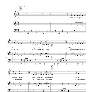 Tom Waits Jesus Gonna Be Here Musik Noten - Piano, Vocal & Guitar Chords - 45700-0