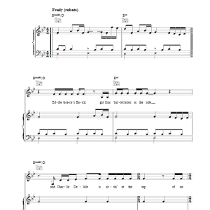 Tom Waits Kentucky Avenue Musik Noten - Piano, Vocal & Guitar Chords - 38202-0