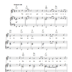 Tom Waits Lucky Day Musik Noten - Piano, Vocal & Guitar Chords - 46484-0