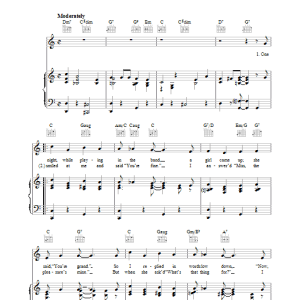 Tommy Dorsey The Music Goes Round And Around Musik Noten - Piano, Vocal & Guitar Chords - 37328-0