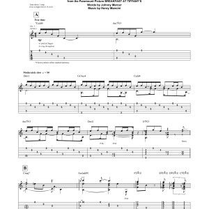 Tommy Emmanuel Moon River Musik Noten - Guitar Tab - 160358-0