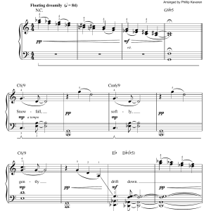 Tony Bennett Snowfall [Jazz version] (arr. Phillip Keveren) Musik Noten - Easy Piano - 75743-0