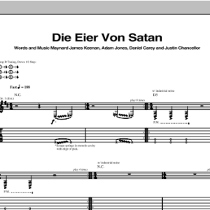 Tool Die Eier Von Satan Musik Noten - Guitar Tab - 98552-0