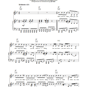Tori Amos She's Your Cocaine Musik Noten - Piano, Vocal & Guitar Chords - 17800-0