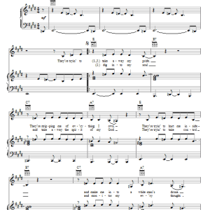 Tracy Chapman Born To Fight Musik Noten - Piano, Vocal & Guitar Chords - 68684-0