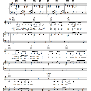 Tracy Chapman For My Lover Musik Noten - Piano, Vocal & Guitar Chords - 68679-0